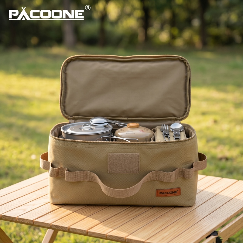 Camping Cooking Survival - PACOONE Taşınabilir Kamp Saklama Çantası Çok