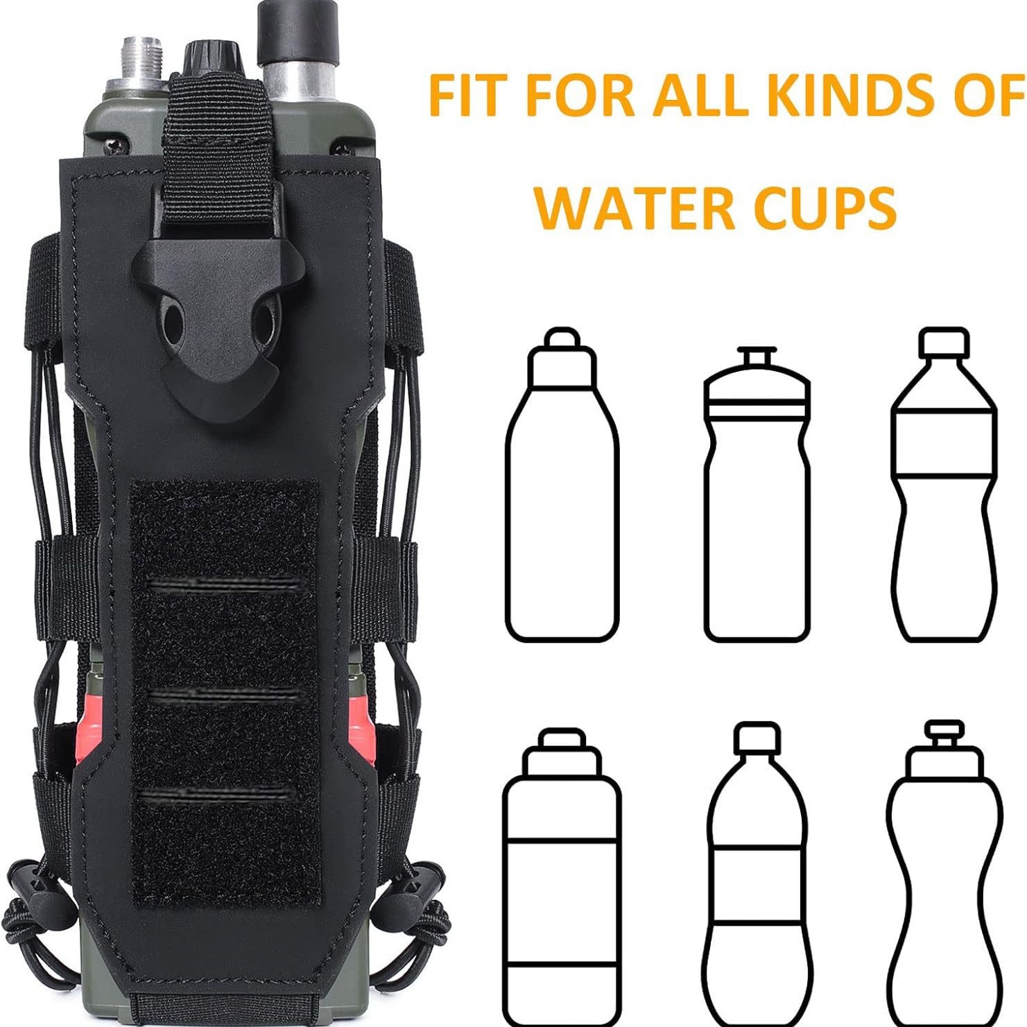 Camping Cooking Bag - Molle Su Şişesi Kılıfı Radyo Kılıfı