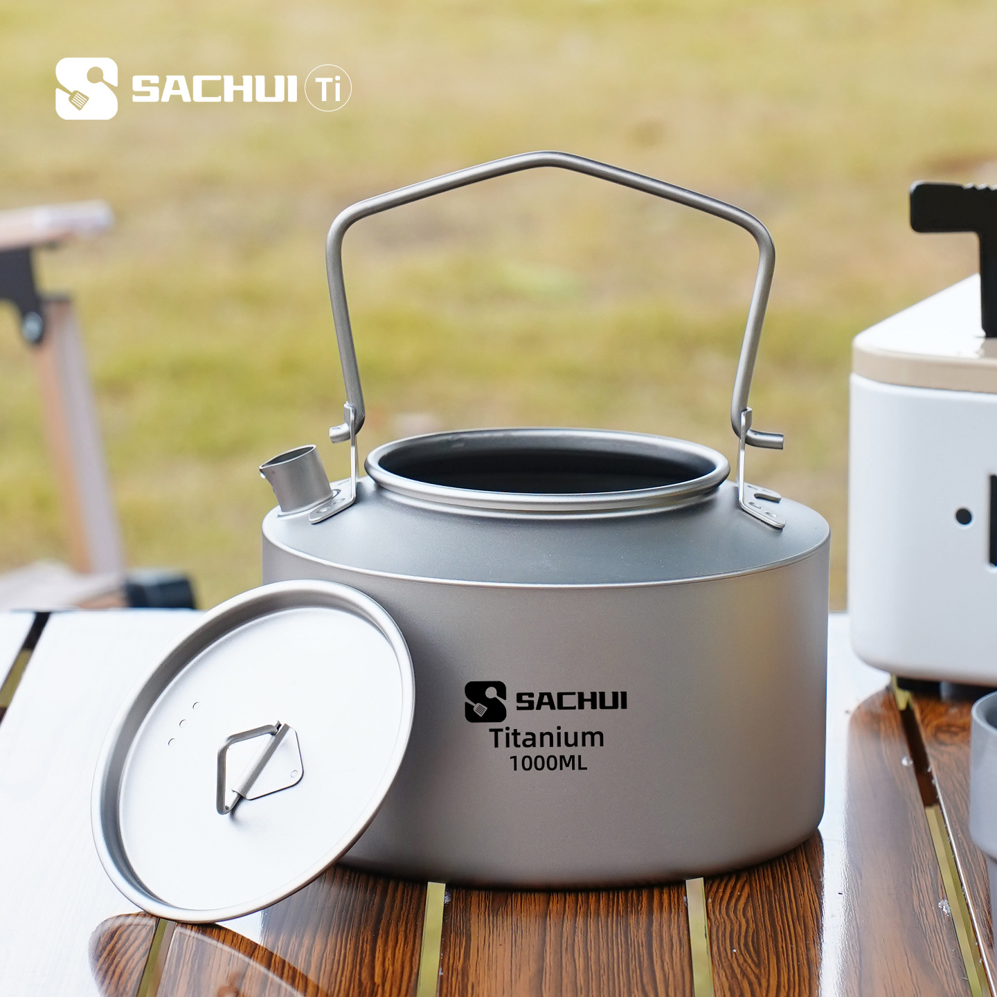 Camping Cooking Equipment - 1000 ML Saf Titanyum Su Isıtıcısı