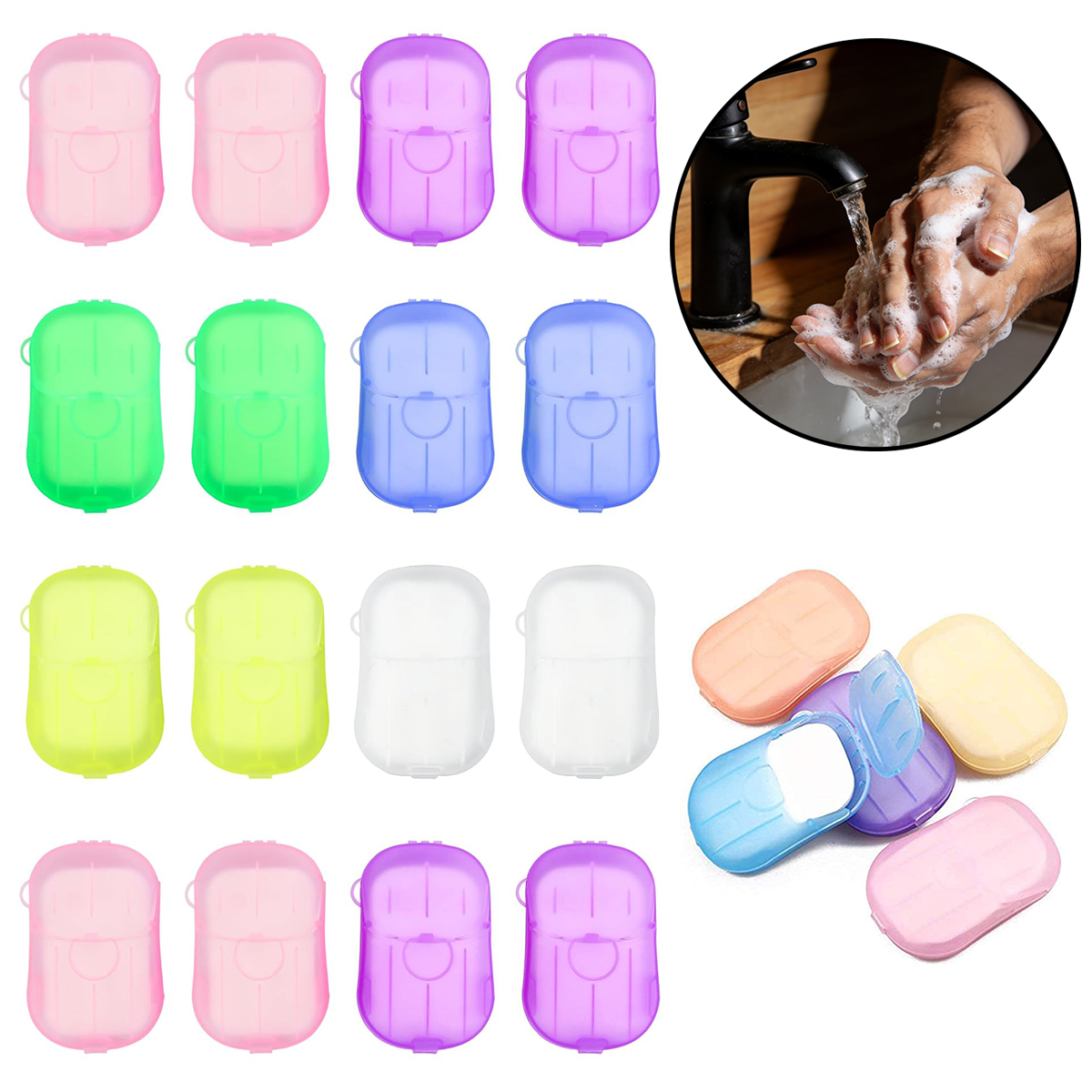 Biodegradable Soap Camp - 5/10/20 Kutu Kokulu El Sabunu Levhaları
