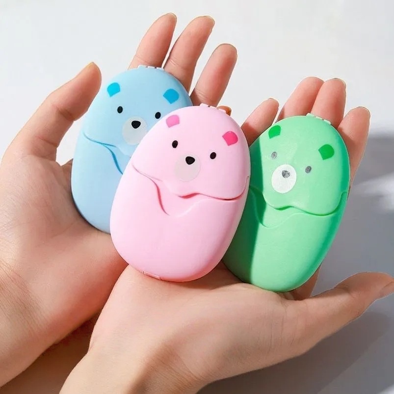 Biodegradable Soap Camp - 50/150 Adet Seyahat Sabun Levhaları Taşınabilir