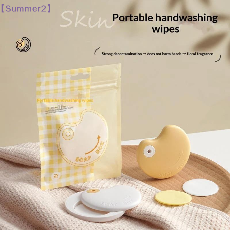 Biodegradable Soap Camp - 25 adet taşınabilir el yıkama kağıtları