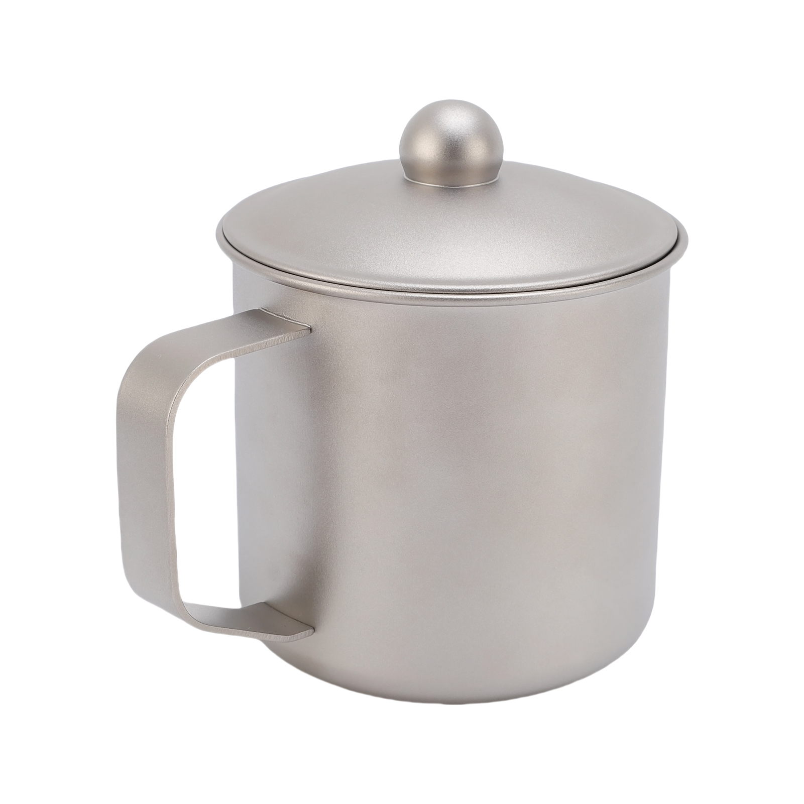 Camping Cooking Cup - 360ml Kamp Kupası Mat Saf Titanyum