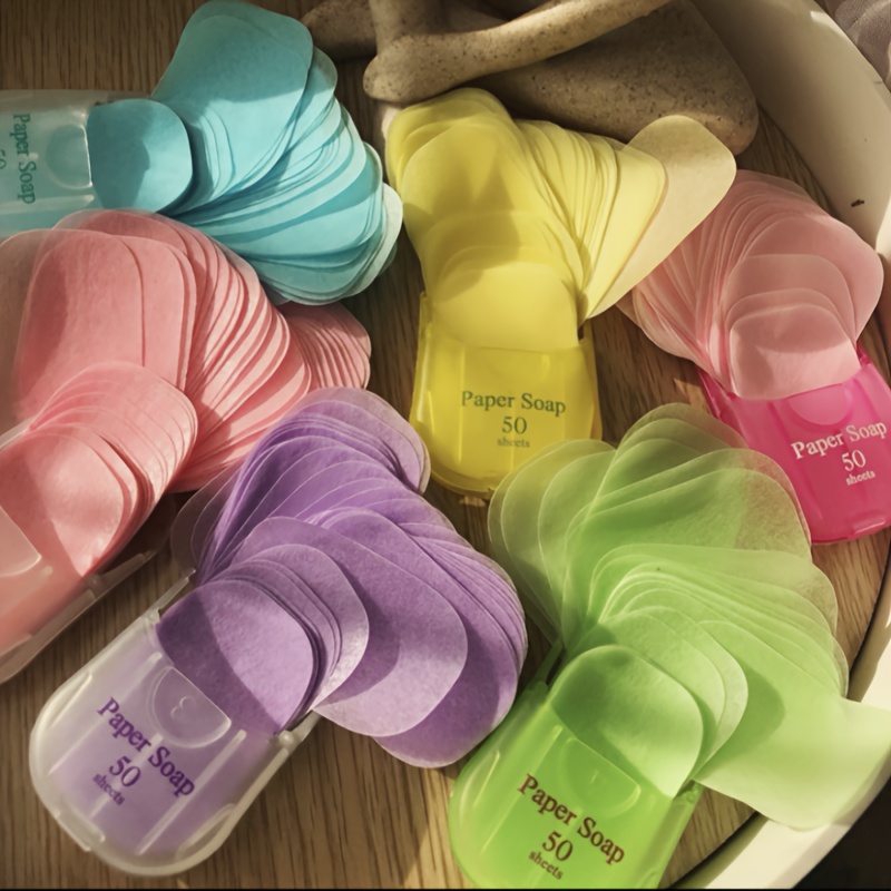 Biodegradable Soap Camp - 50 adet Taşınabilir Sabun Levhaları |