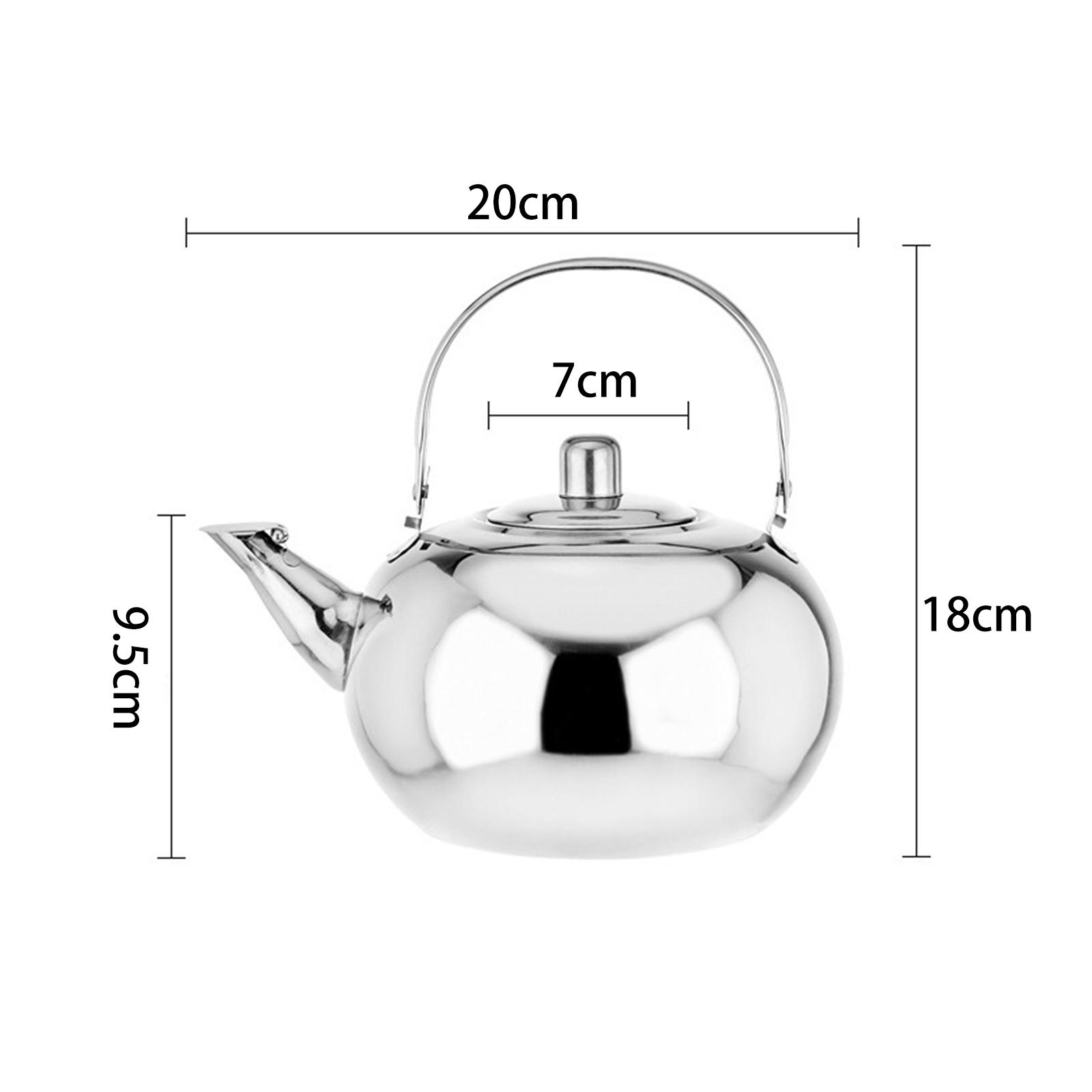 Camping Cooking Pot Large - Paslanmaz Çelik Çaydanlık, Yanık Önleyici Saplı,