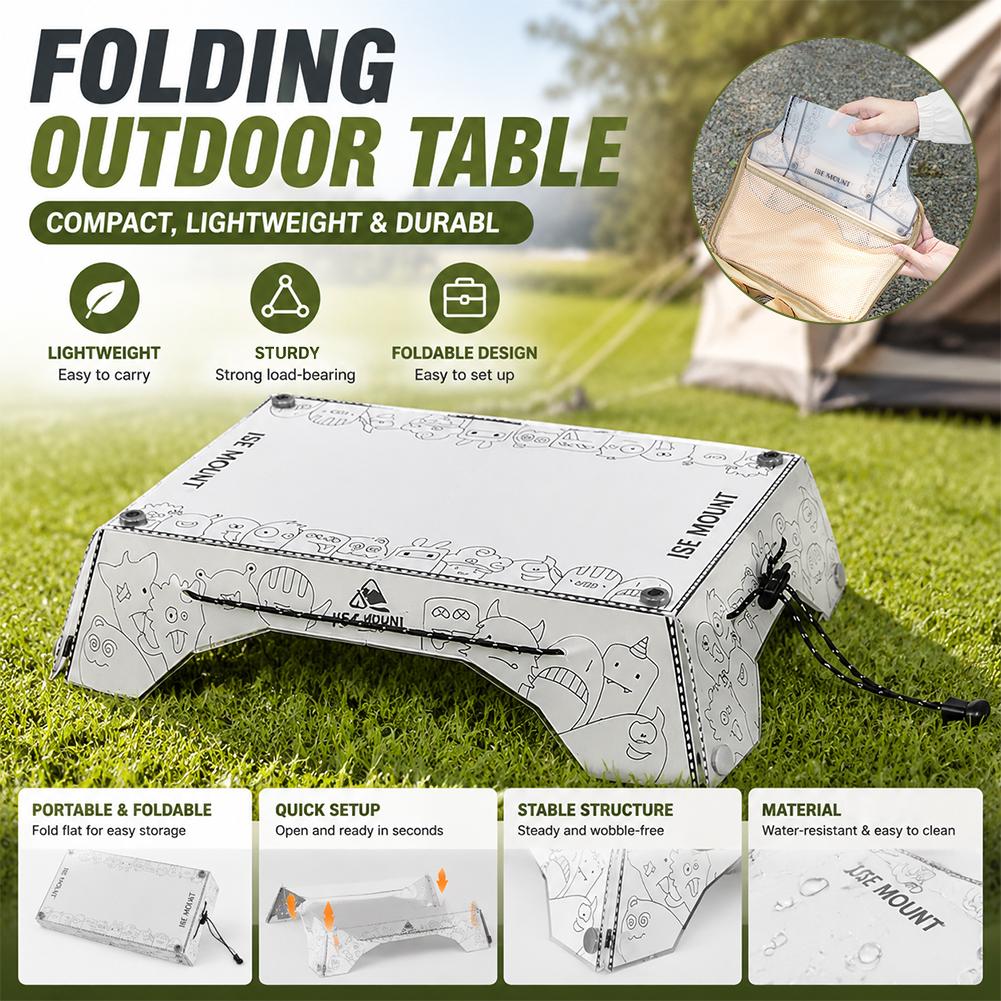 Camping Cooking Table With Storage - Taşınabilir Çok Katlanabilir Kamp Masası PP