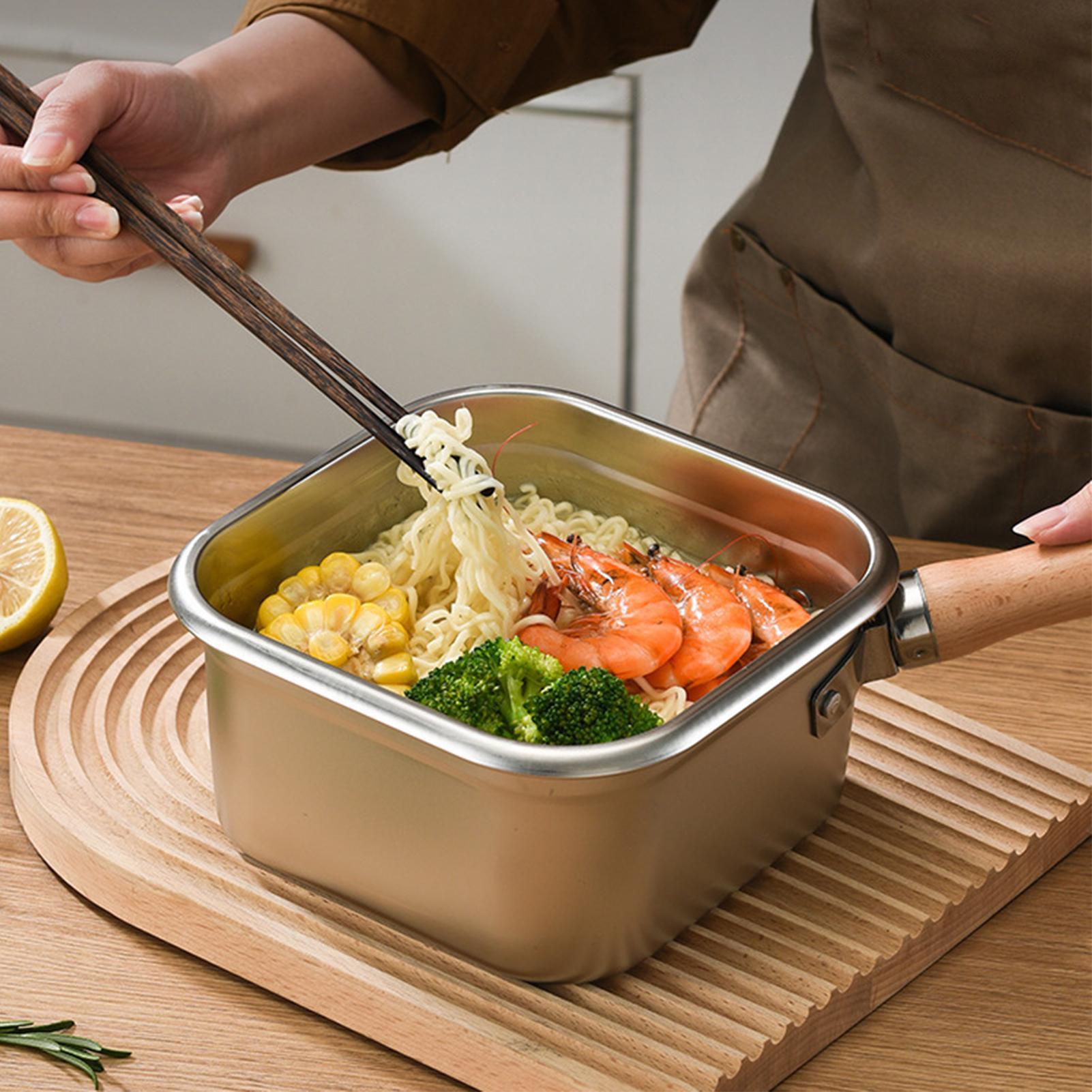 Camping Cooking Pot Large - Derin Fritöz Tava Seti Kare Kamp
