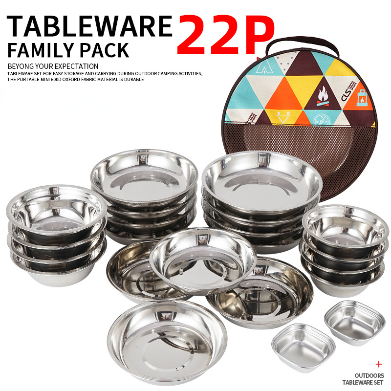 Camping Cooking Dining Set - Yeni kamp pişirme taşınabilir yemek plaka