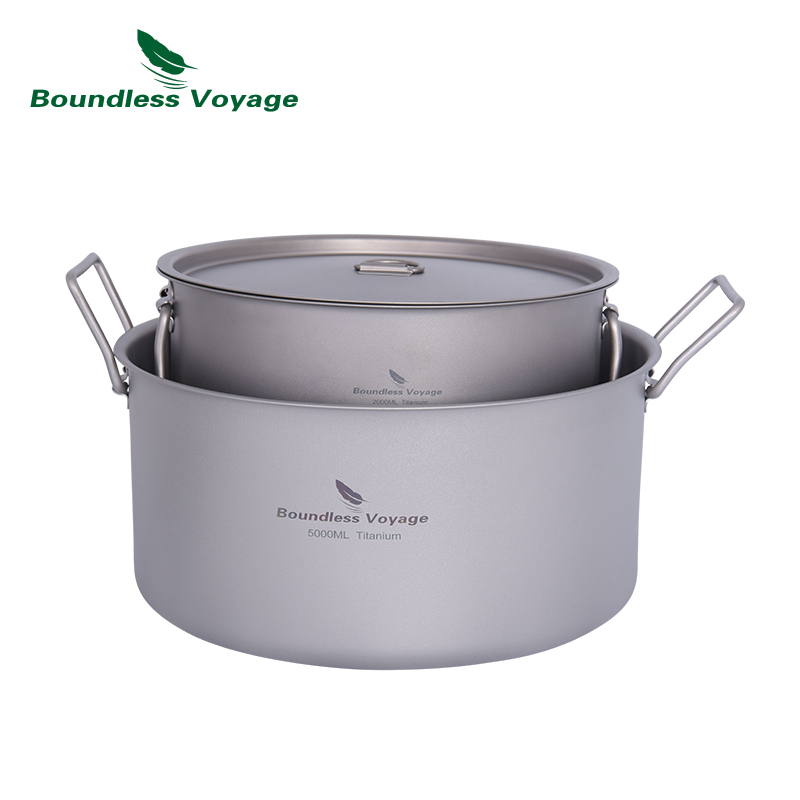 Camping Cooking Pot Large - Sınırsız Voyage 2L 5L Büyük Kapasiteli