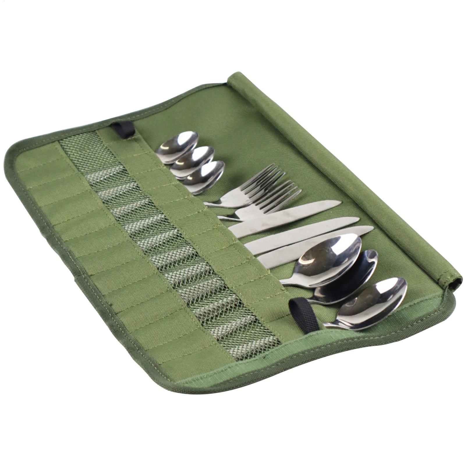 Camping Cooking Utensil Roll - Mutfak saklama çantası kamp çatal bıçak