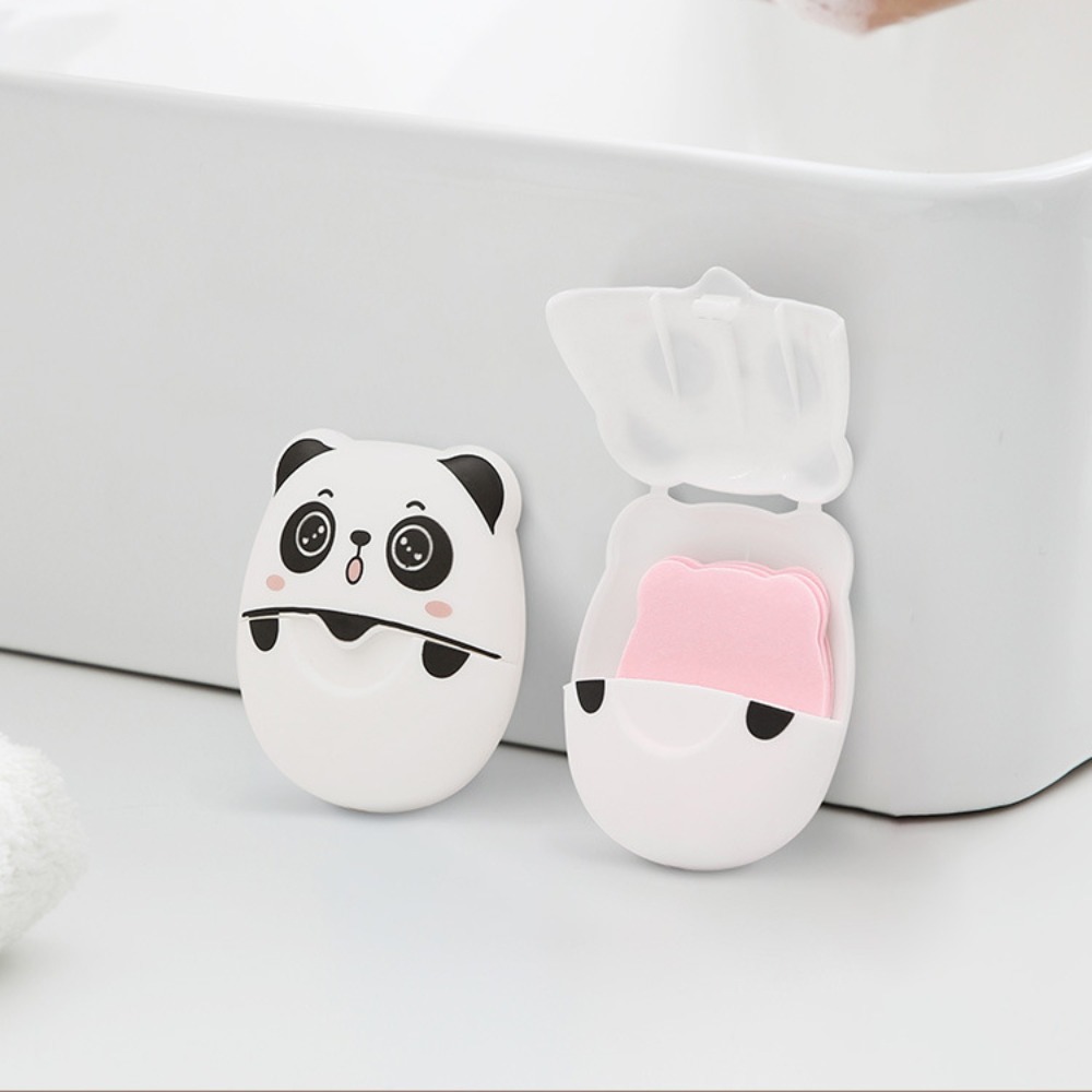 Biodegradable Soap Camp - 50 adet/kutu Panda sabun Flakes kokulu