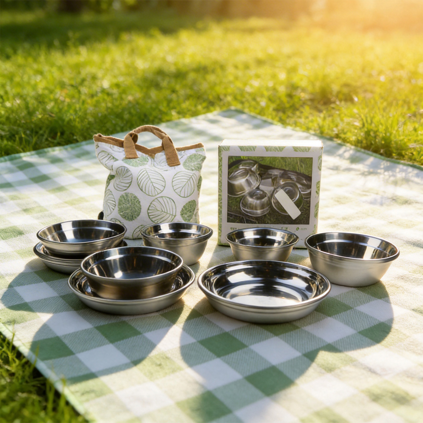 Camping Cooking Dining Set - 20 adet kamp pişirme taşınabilir yemek