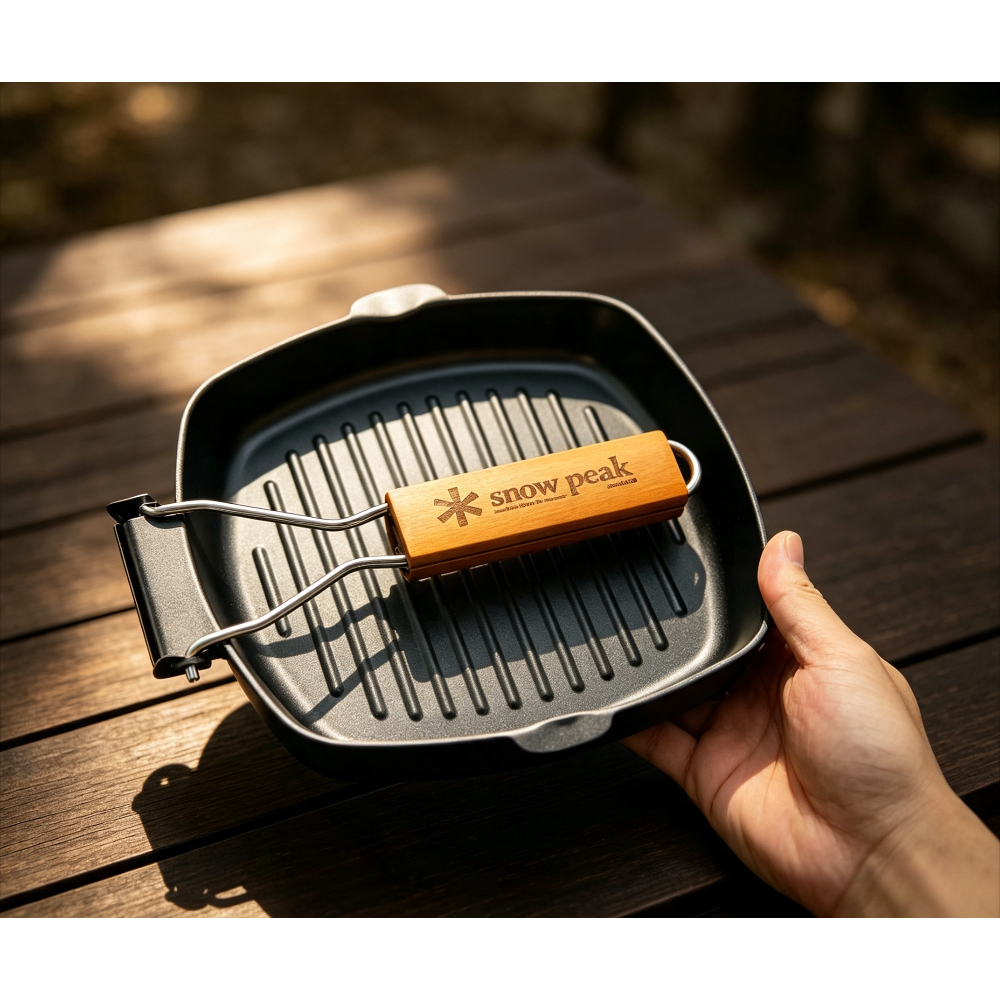 Camping Cooking Set Non Stick - Snow Peak Katlanabilir Kamp Yemek Pişirme