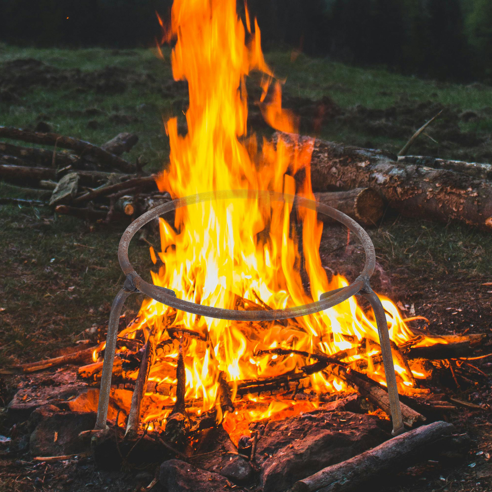 Camping Cooking Pot Large - Saksı Standı İnşaat Demiri Dayanıklı Hafif