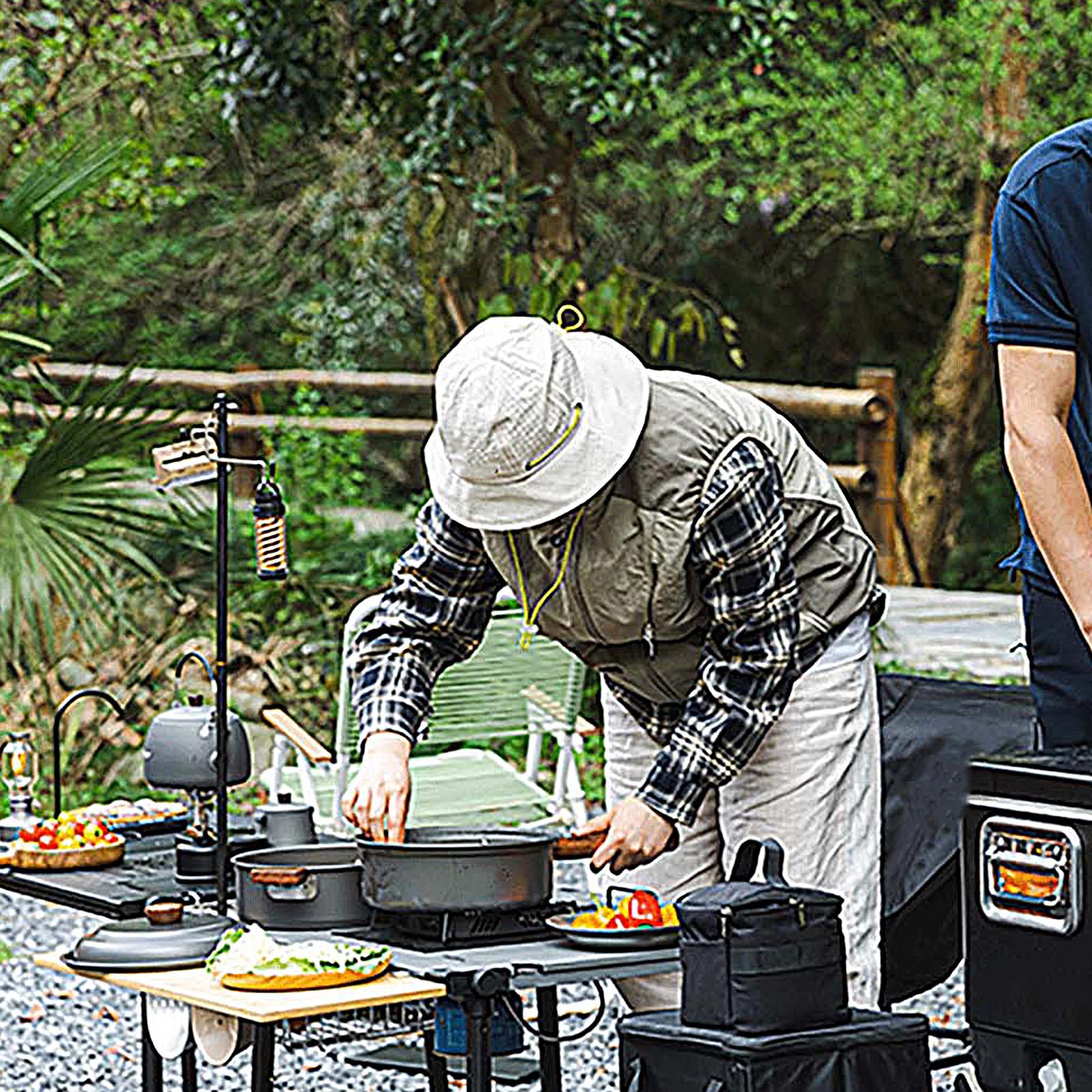 Camping Cooking Pot Large - Kamp Tenceresi Taşınabilir Büyük Hafif Çift