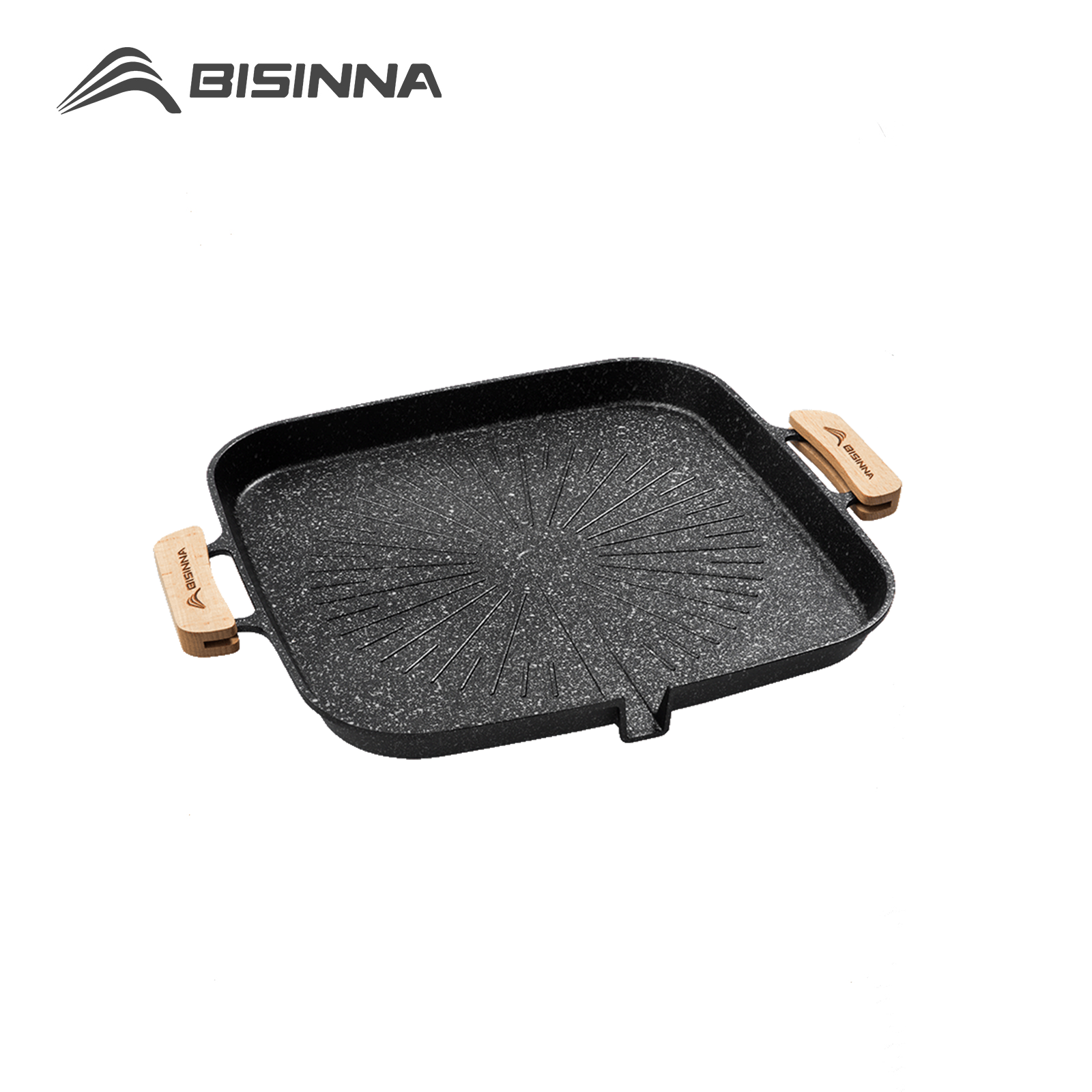 Camping Cooking Survival - BISINNA Kare BARBEKÜ ızgara tavası Yapışmaz