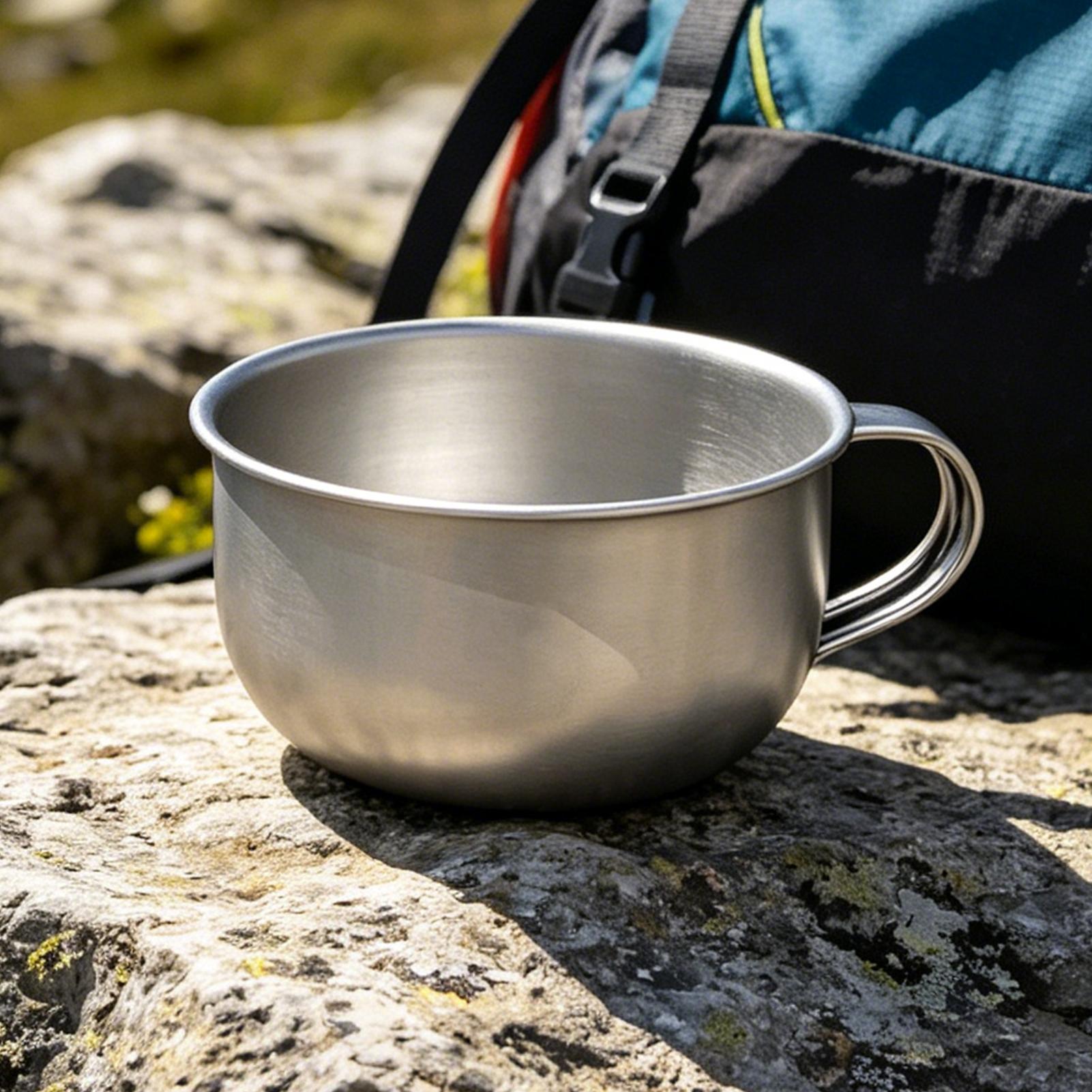 Camping Cooking Cup - 220ml kamp kupası saplı turist sofra