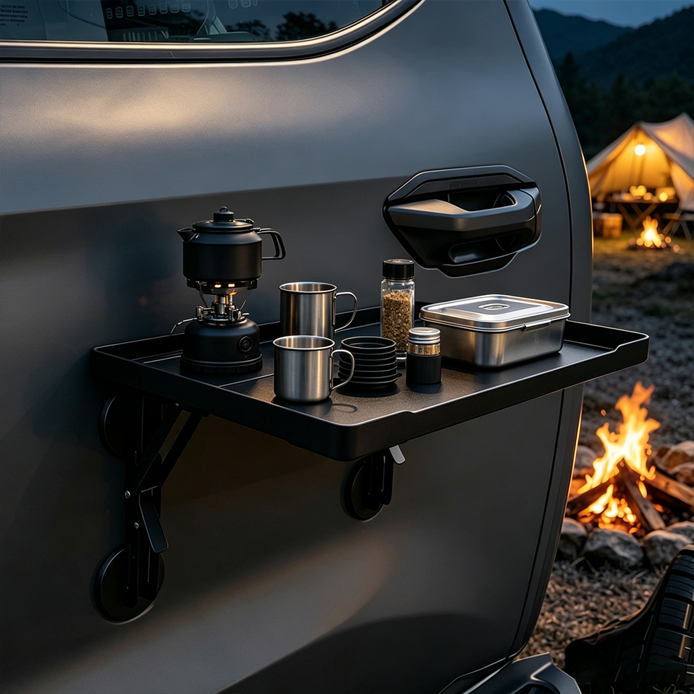 Camping Cooking Table Foldable - Taşınabilir Araba Yan Kapı Asma Sehpası
