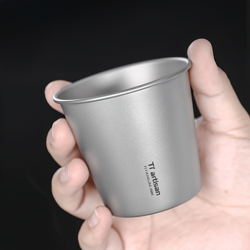 Camping Cooking Survival - 200ml titanyum tek katmanlı açık hava