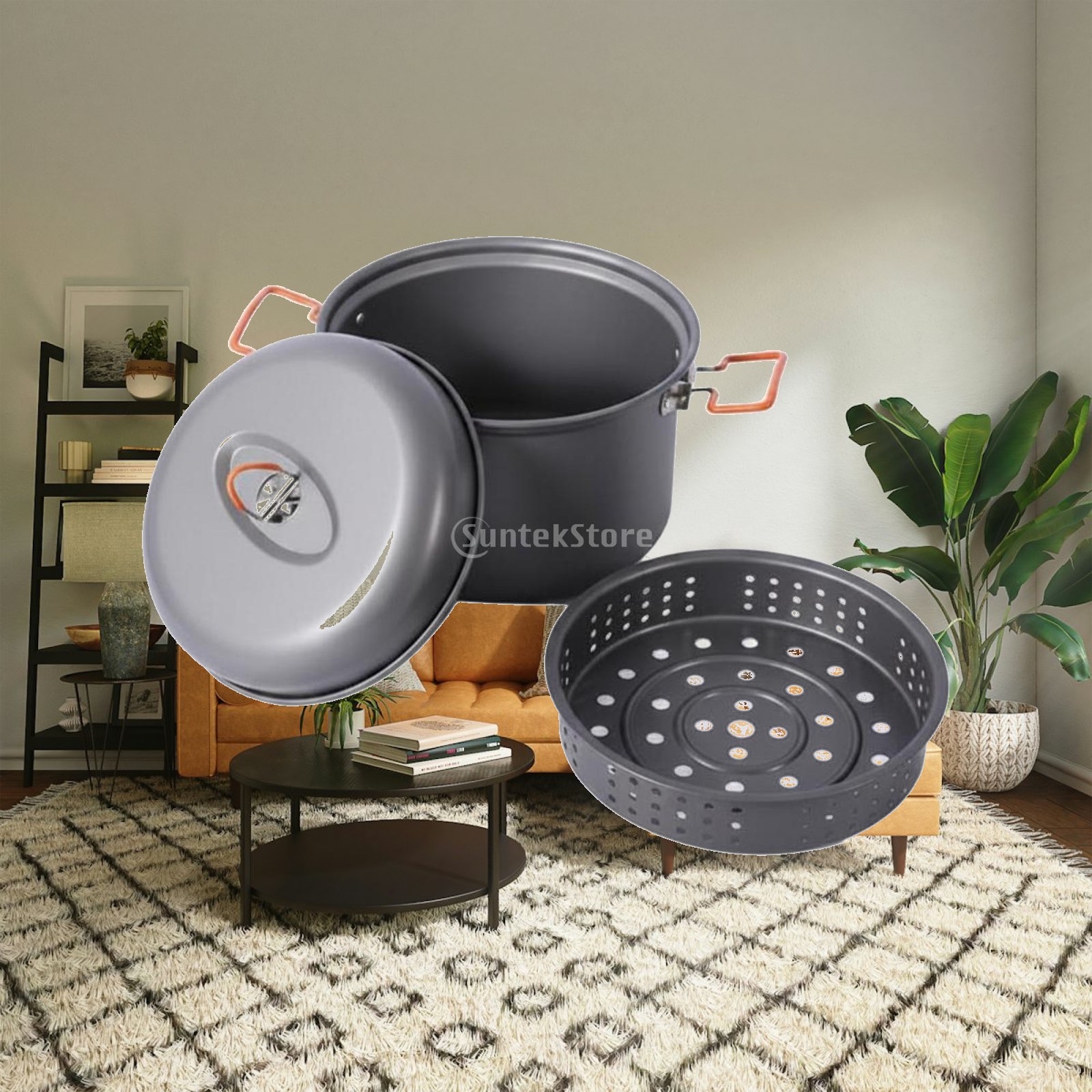 Camping Cooking Vessel - Açık Hava Pişirme Kabı Büyük Kapasiteli