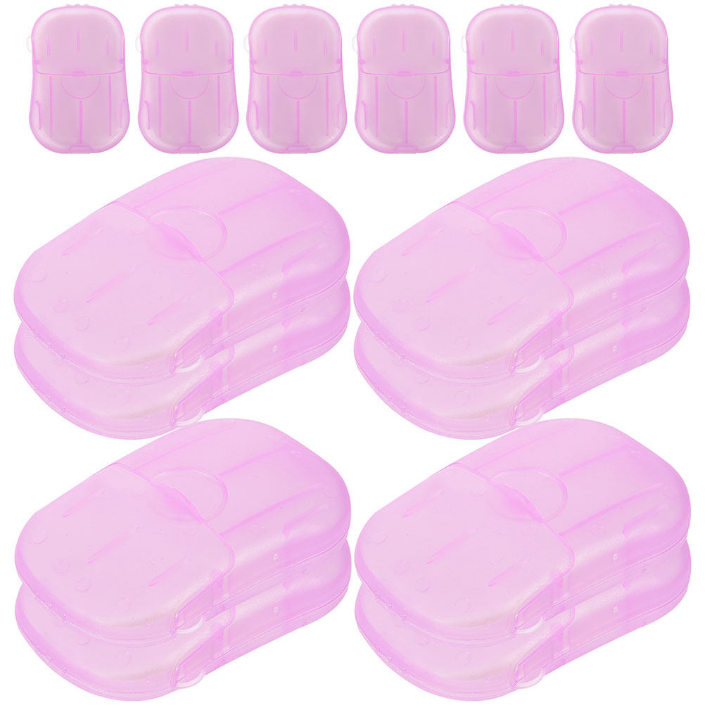 Biodegradable Soap Camp - 15 kutu seyahat sabunu yaprakları taşınabilir
