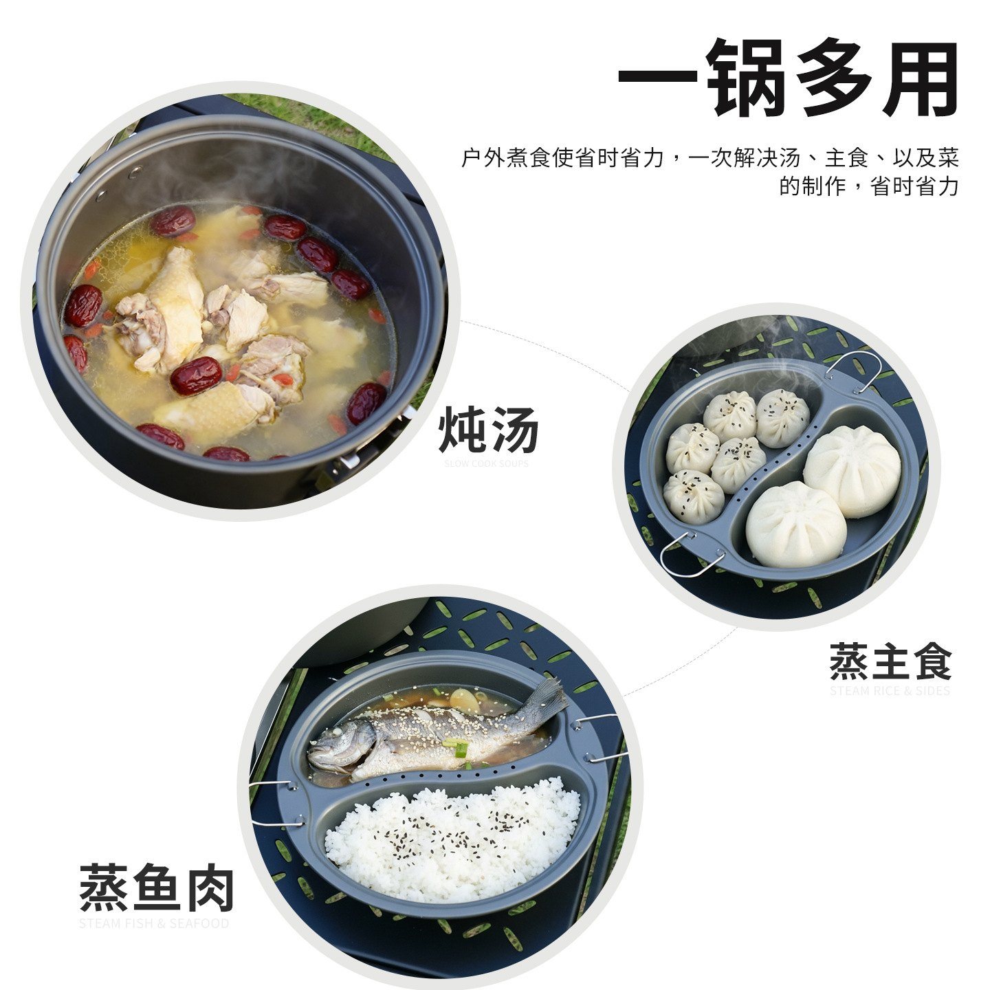 6.5L Büyük Kapasiteli Mandarin - Camping Cooking Pot Large incelemesi ve fiyatı