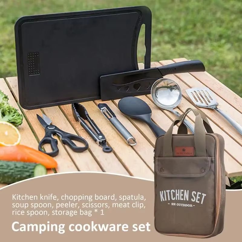 8 adet Kamp Mutfak Tencere Set - Camping Cooking Survival incelemesi ve fiyatı