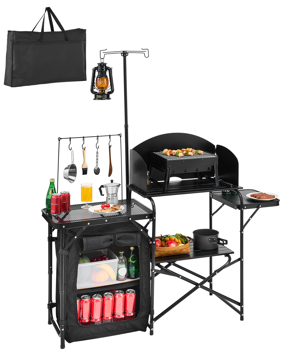 Katlanır Kamp Masası Açık Hava - Camping Cooking Table With Storage incelemesi ve fiyatı