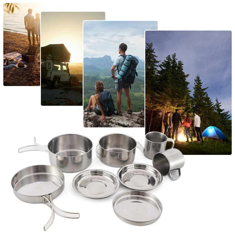 8 adet/takım kamp tencere seti - Camping Cooking Cup incelemesi ve fiyatı