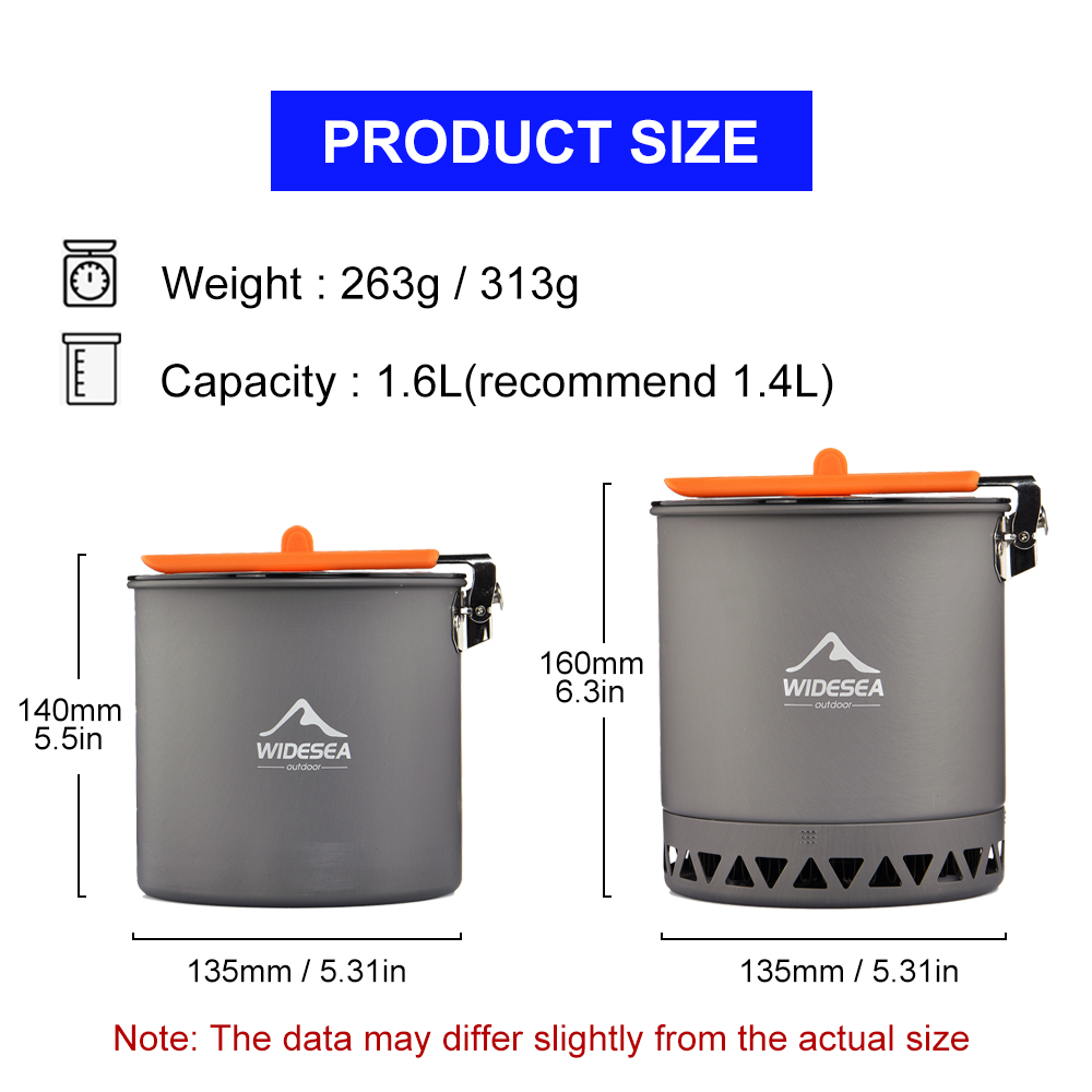 Widesea Kamp Tenceresi 1.6L Is - Camping Cooking Box incelemesi ve fiyatı