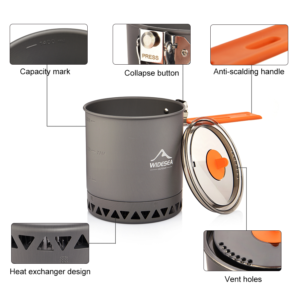 Widesea Kamp Tenceresi 1.6L Is - Camping Cooking Box incelemesi ve fiyatı