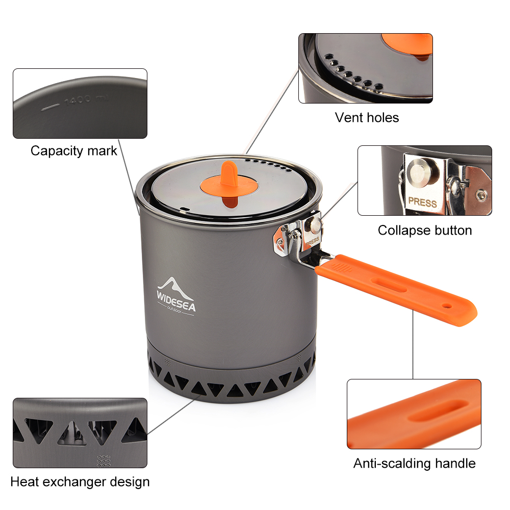 Widesea Kamp Tenceresi 1.6L Is - Camping Cooking Box incelemesi ve fiyatı