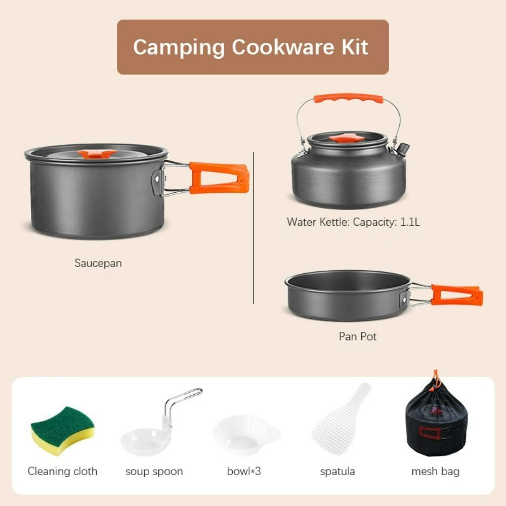 Alüminyum Alaşımlı Kamp Tencer - Camping Cooking Set Non Stick incelemesi ve fiyatı