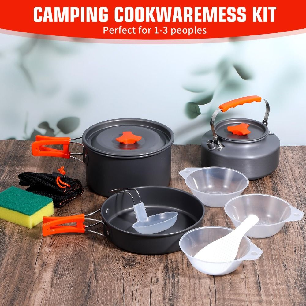 Alüminyum Alaşımlı Kamp Tencer - Camping Cooking Set Non Stick incelemesi ve fiyatı
