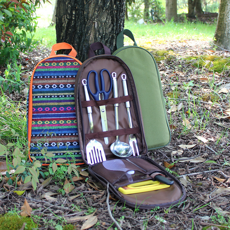 Taşıma çantası ile 7 adet kamp - Camping Cooking Set Non Stick incelemesi ve fiyatı