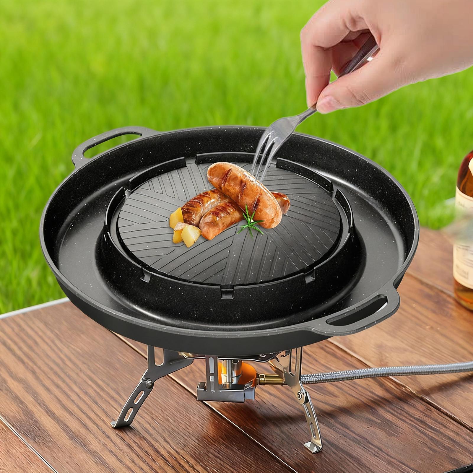 2'si 1 Arada Ocak Üstü Izgara  - Camping Cooking Set Non Stick incelemesi ve fiyatı