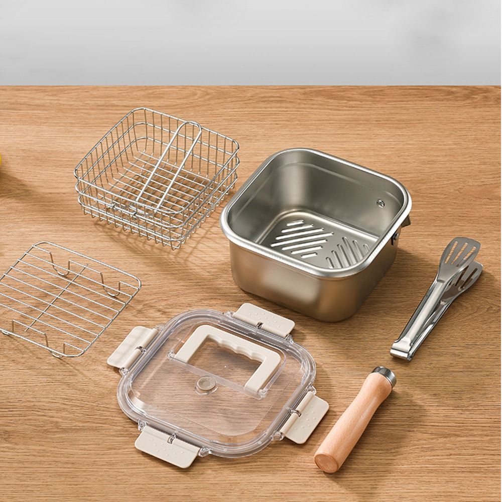 Taşınabilir Paslanmaz Çelik Kı - Camping Cooking Set Non Stick incelemesi ve fiyatı
