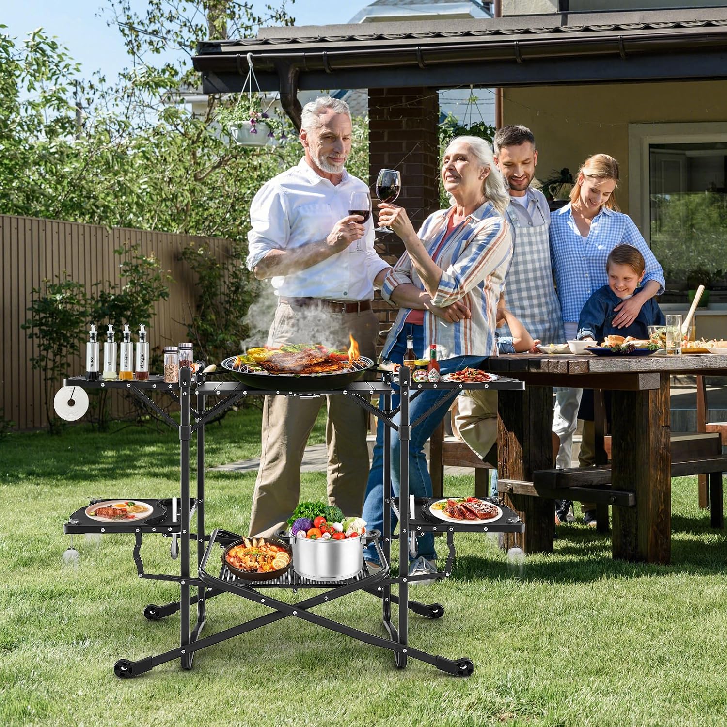 Isıya Dayanıklı Üst Yüzeyli, 4 - Camping Cooking Table With Storage incelemesi ve fiyatı