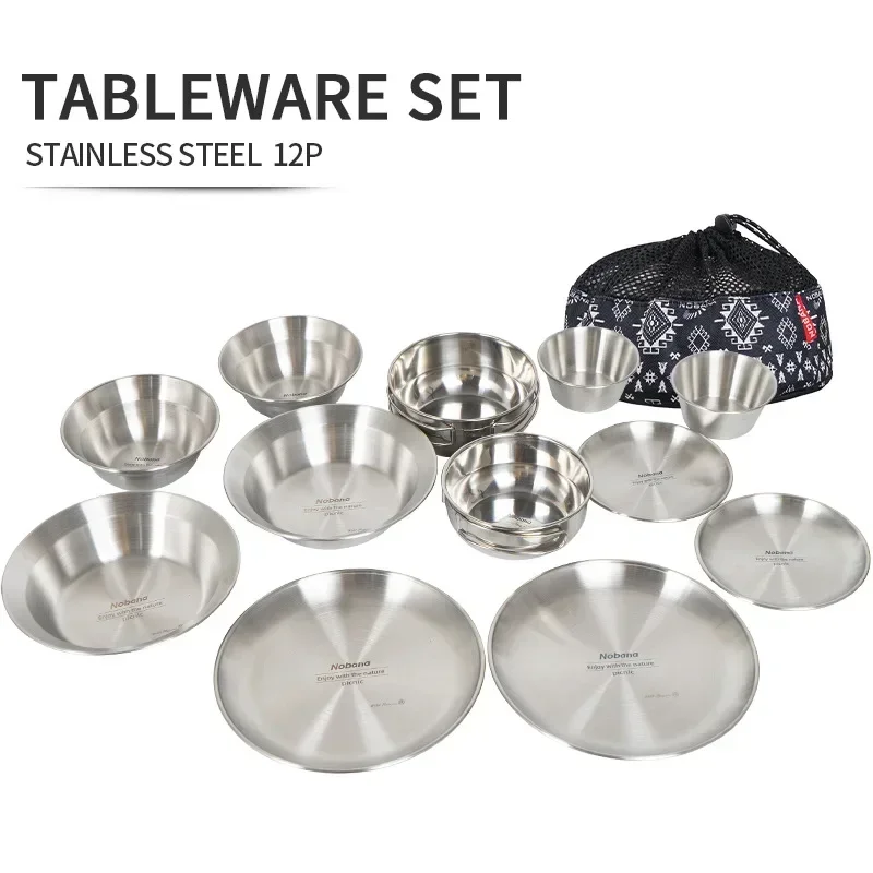 CLS & NOBANA 12 adet açık sofr - Camping Cooking Dining Set incelemesi ve fiyatı