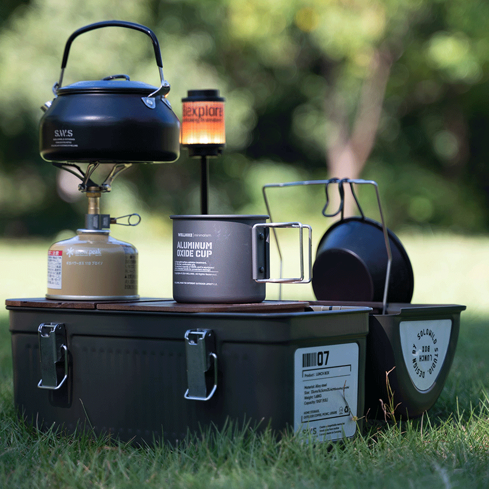 9.5L Vintage Metal yemek kabı  - Camping Cooking Box incelemesi ve fiyatı