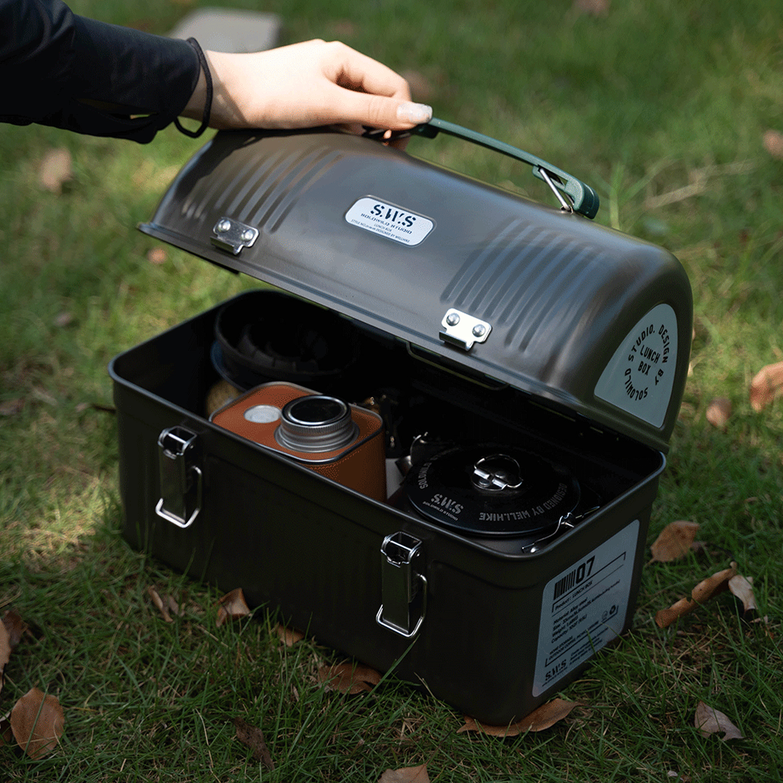 9.5L Vintage Metal yemek kabı  - Camping Cooking Box incelemesi ve fiyatı