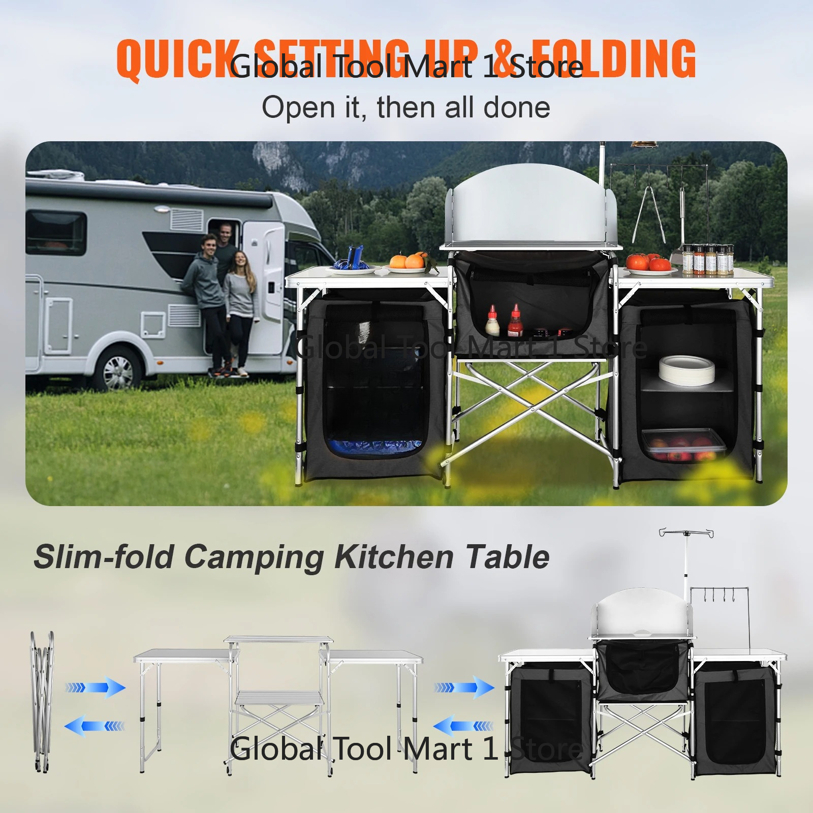 SucceB- Kamp Açık Hava Mutfak  - Camping Cooking Table With Storage incelemesi ve fiyatı