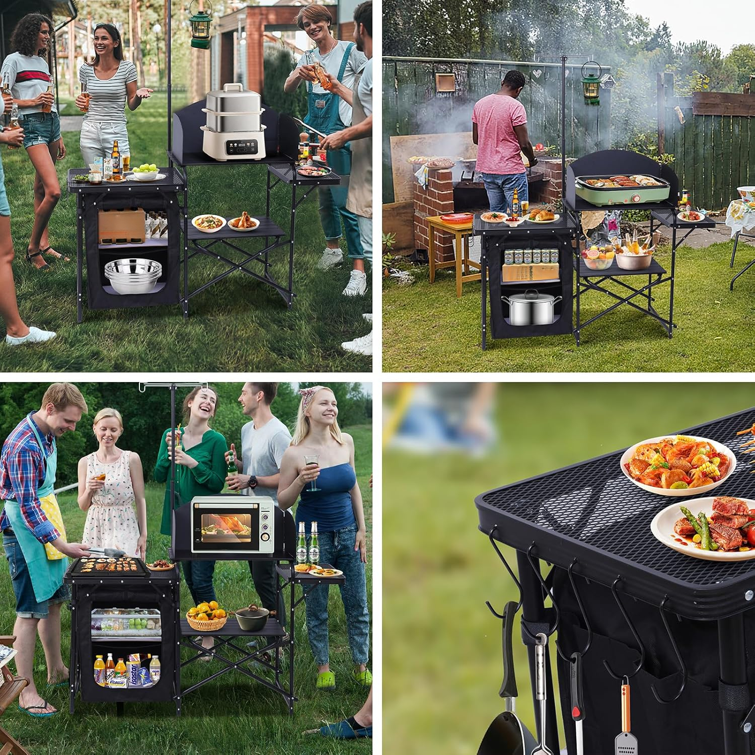 Kamp Mutfak Masası, Alüminyum  - Camping Cooking Table With Storage incelemesi ve fiyatı