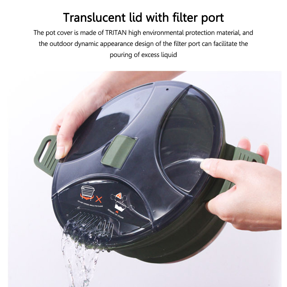 2.5L silikon katlanır su ısıtı - Camping Cooking Cup incelemesi ve fiyatı