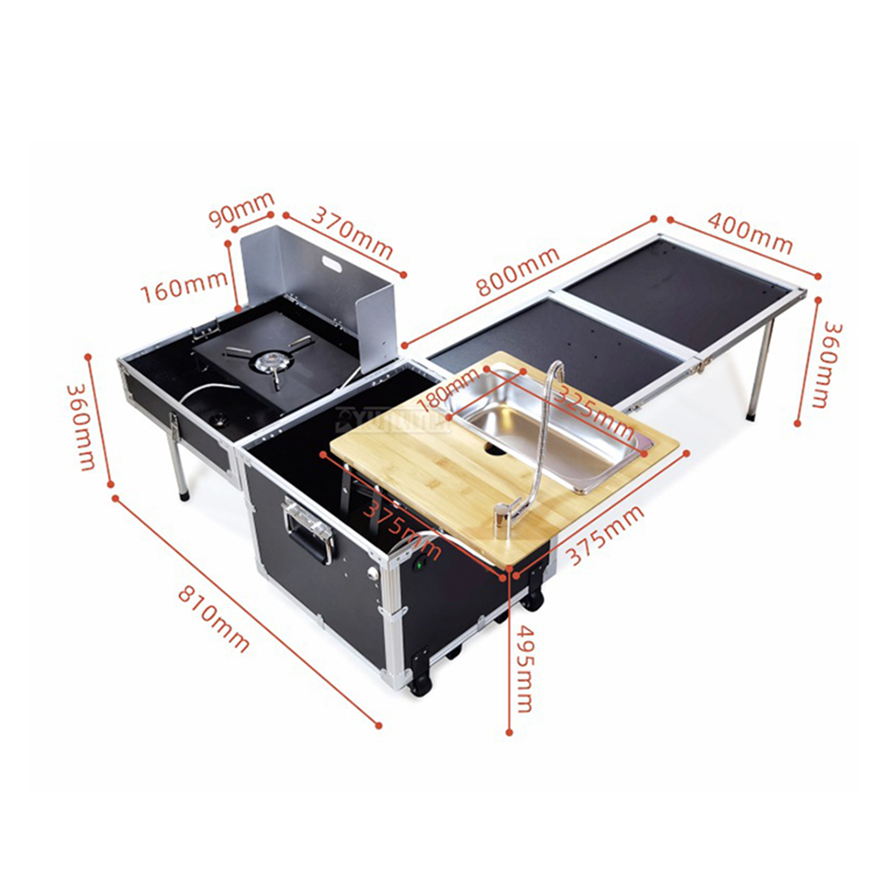 Açık hava taşınabilir mutfak p - Camping Cooking Table With Storage incelemesi ve fiyatı