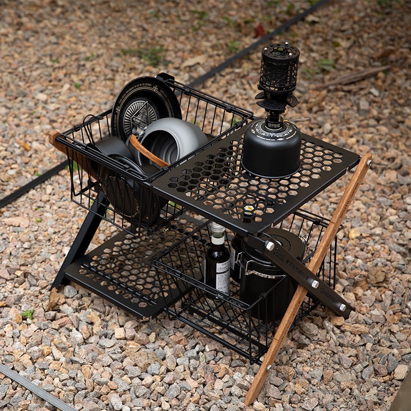Taşınabilir Katlanır Kamp Masa - Camping Cooking Table With Storage incelemesi ve fiyatı