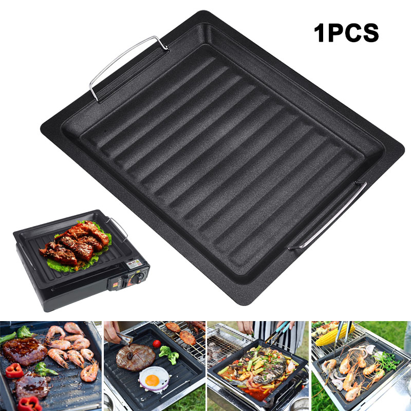 Açık havada kalın kare ızgara  - Camping Cooking Set Non Stick incelemesi ve fiyatı