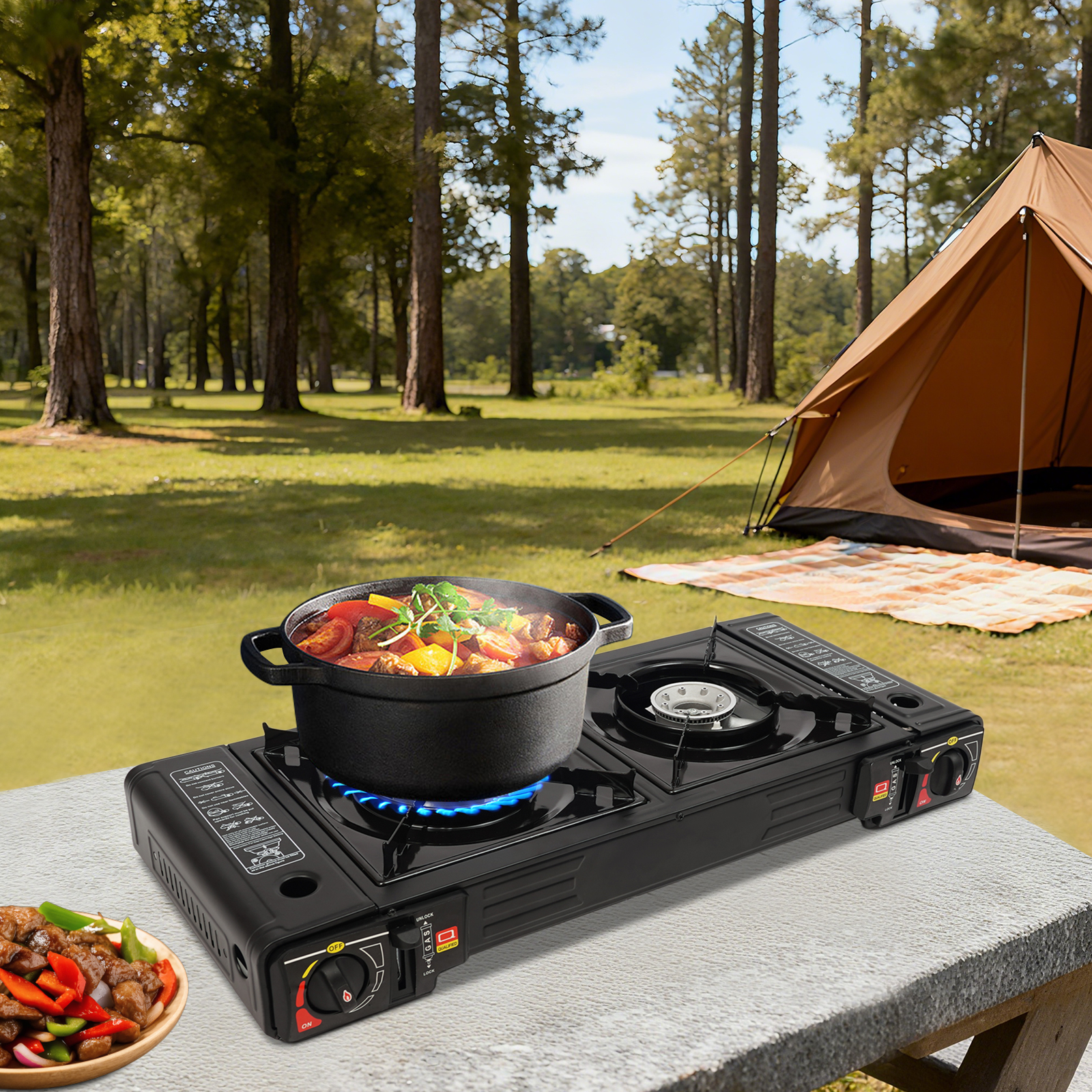 2500W Kamp Ocakları, Saklama Ç - Camping Cooking Table With Storage incelemesi ve fiyatı