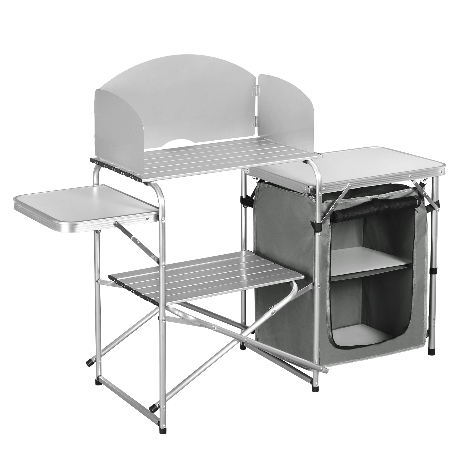 Aluminium Foldable Camping Cab - Camping Cooking Table With Storage incelemesi ve fiyatı