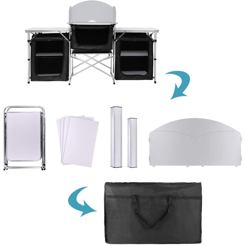 Çok Satan Açık Hava Kamp Mobil - Camping Cooking Table With Storage incelemesi ve fiyatı